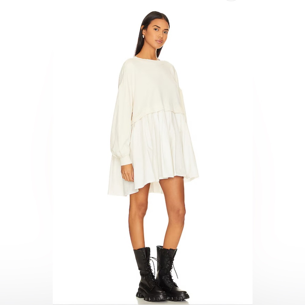 Eleanor Sweatshirt Dress in Grey Combo
Free People